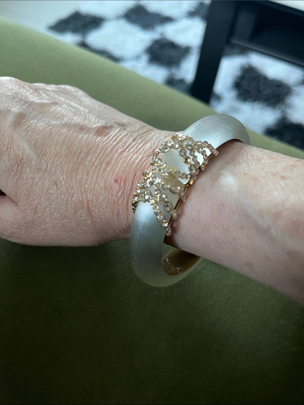 Alexis Bittar Lucite/Crystal Bracelet - Picture 4 of 8